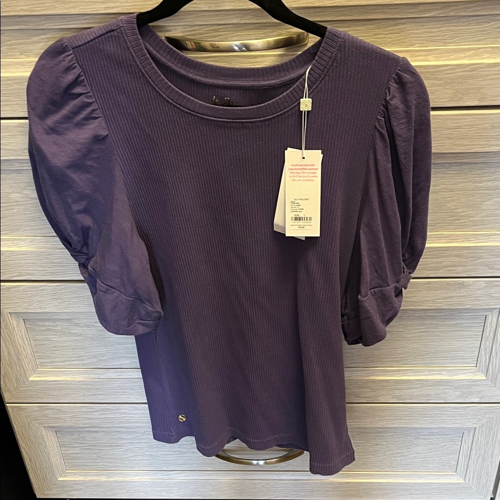 Lilly Pulitzer Purple Short Sleeve Top